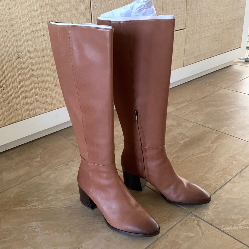 EUC Sam Edelman Kerby Riding Boots in Whiskey Leather